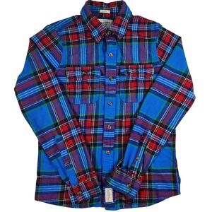 Abercrombie & Fitch Men Flannel Shirt Size M Grunge Workwear Plaid‎